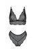 Комплект Passion AMBERLY SET black, S/M, бралетт и трусики бразилиана SX0465 фото 3