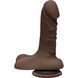 Фалоімітатор Doc Johnson The D - Super D - 6 Inch With Balls - ULTRASKYN - Chocolate, діаметр 3,8 см SO3497 фото 1