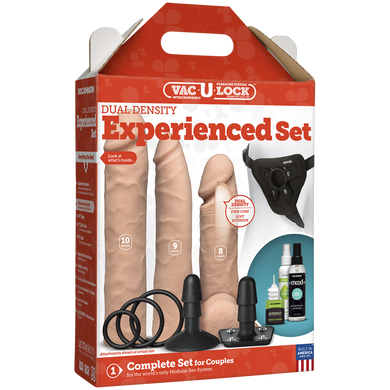 Набір для страпону Doc Johnson Vac-U-Lock Dual Density Experienced Set (м'ята упаковка) SO1990-R фото