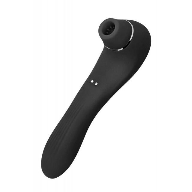 Вібратор і вакуумний стимулятор Alive Midnight Quiver Black - іграшка 2 в 1 SO3833 фото