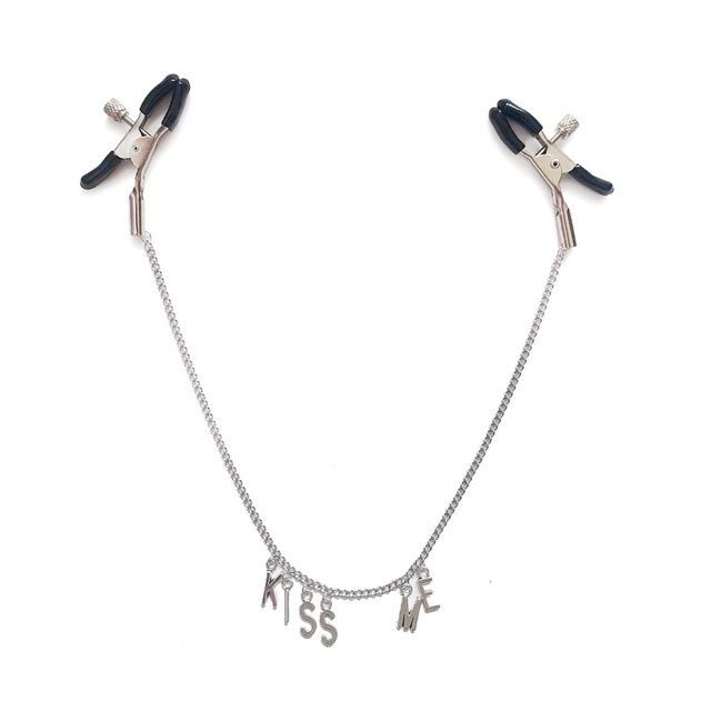 Затискач для сосків на ланцюжку Art of Sex - Nipple Сlamps Kiss Me SO5863 фото