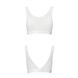 Топ з прозорою вставкою Passion PS002 TOP XL, white SO4206 фото 4