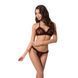 Комплект белья Passion GIANA BIKINI L/XL, black, полупрозрачные лиф и трусики с бантиками EL15101 фото 1