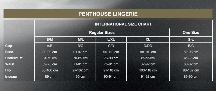 Комплект сорочка у стилі 60-х та трусики з доступом Penthouse - Libido Boost Red M/L SO4315 фото