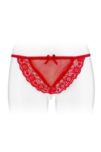 Трусики-стринги с жемчужной ниткой Fashion Secret KATIA Red SO2247 фото