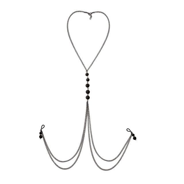 Прикраса на груди з натуральним камінням Art of Sex - Nipple clamps Lava SO9842 фото