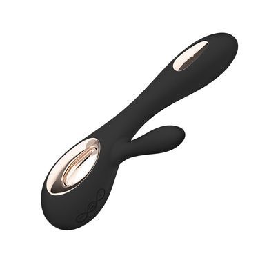 Вібратор-кролик LELO Soraya Wave Black, манливі рухи стовбура SO8112 фото