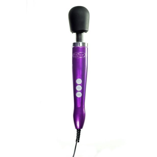 Вибромассажер DOXY Die Cast Purple, очень мощный, питание 220В, металлический корпус SO1425 фото