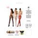 Сетчатые колготки с открытым доступом Passion S015 One Size, Red, имитация чулок и трусиков PSS015R фото 5
