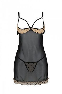 Эротический пеньюар Passion MARINA CHEMISE, L/XL, beige SO9720 фото