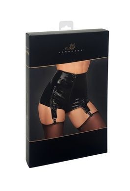 Шортики Noir Handmade F325 Glam suspender wetlook and vinyl shorts - XXL SX0385 фото