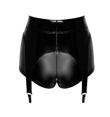 Шортики Noir Handmade F325 Glam suspender wetlook and vinyl shorts - XXL SX0385 фото