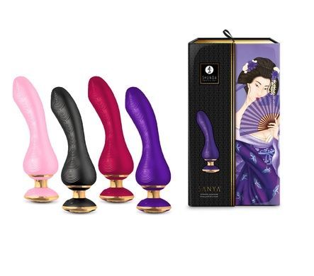 Вибратор для точки G Shunga Sanya Raspberry, гибкий ствол SO6903 фото