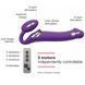 Безремневой страпон с вибрацией Strap-On-Me Vibrating Violet M диаметр 3,8 см, пульт ДУ, регулируемый SO3825 фото 2