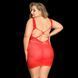 Сексуальное сетчатое платье JSY &laquo;Страстная Эвелин&raquo; Plus Size, Red, кружево, открытая спинка SO8387 фото 2