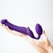 Безремневой страпон с вибрацией Strap-On-Me Vibrating Violet M диаметр 3,8 см, пульт ДУ, регулируемый SO3825 фото 5