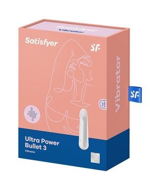 Віброкуля на акумуляторі Satisfyer Ultra Power Bullet 3 White SO5428 фото