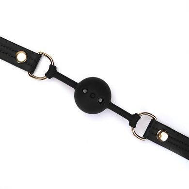 Кляп Liebe Seele Black Organosilicon Ball Gag SO9483 фото