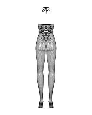 Бодистокинг Obsessive Bodystocking G308 S/M/L, халтер, декор в виде татуировки SO7235 фото