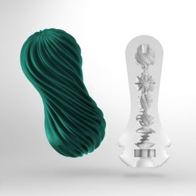 Мастурбатор Tenga FLEX Fizzy Green с изменяемой интенсивностью, можно скручивать, вакуум SO7039 фото