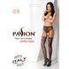 Сітчасті панчохи-стокінги Passion S016 One Size, Black, імітація ажурного пояса з гартерами PSS016B фото 7