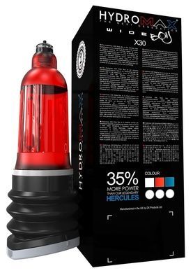 Гидропомпа Bathmate Hydromax 7 WideBoy Red, для члена длиной от 12,5 до 18 см, диаметр до 5,5 см SO1960 фото