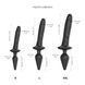 Анальна пробка з дилдо Strap-On-Me SWITCH PLUG-IN REALISTIC DILDO BLACK - L (м'ята упаковка) SO6828-R фото 5