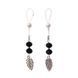 Украшения с бусинами и листиком для сосков Art of Sex &ndash; Nipple Jewelry Leaf, черные SO5145 фото 1