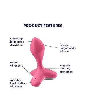 Анальная пробка с вибрацией Satisfyer Game Changer Pink SO6104 фото