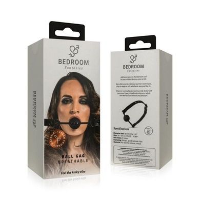 Воздухопроницаемый кляп Bedroom Fantasies: Breathable Silicone Ball Gag, черный SO8816 фото