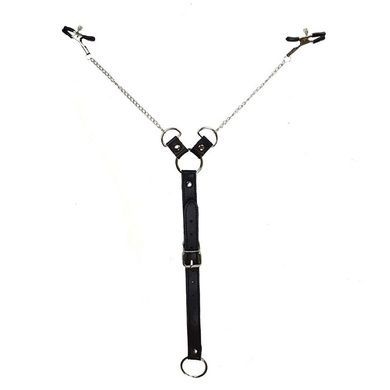 Затискачі для сосків з фіксацією на пенісі Art of Sex &ndash; Nipple Clamps for Men, екошкіра SO5146 фото