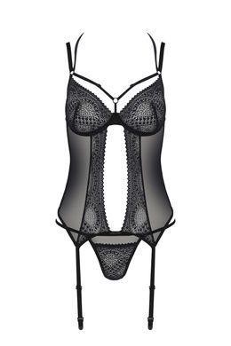 Корсет Passion DROSERA CORSET black L/XL - ECO Passion SX0476 фото