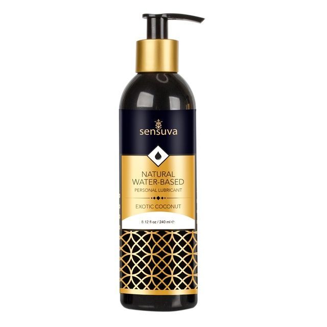 Смазка на водной основе Sensuva Natural Water-Based Exotic Coconut (240мл) без глицерина и парабенов SO7839 фото