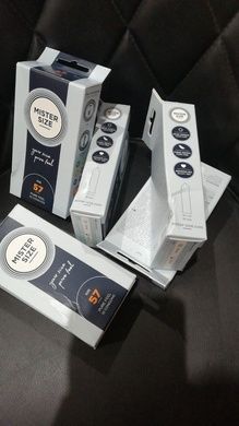 Презервативы Mister Size - pure feel - 57 (10 condoms), толщина 0,05 мм (мятая упаковка!!!) SO8045-R фото