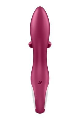 Вибратор кролик с тройным отростком Satisfyer Embrace me Berry, 2 мотора, диаметр 3,6 см SO6285 фото