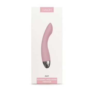 Вибратор для точки G с интеллектуальным режимом Svakom Amy Pale Plink SO4823 фото