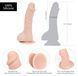 Вигнутий фалоімітатор на присосці ADDICTION &mdash; BRAD 7,5&Prime; Dildo With Balls, Beige SO5584 фото 5