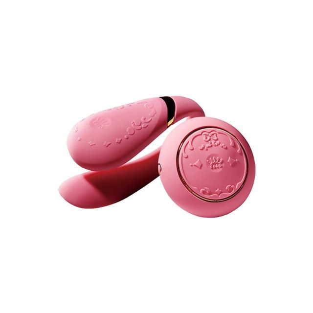 Смартвибратор для пар Zalo &mdash; Fanfan set Rouge Pink, пульт ДУ SO6672 фото