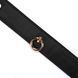 Ошейник с поводком Liebe Seele Black Organosilicon Collar with Leash, экокожа SO9484 фото 3