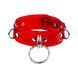 Ошейник для фиксации Feral Feelings - D-Rings Red Trasparent SO9284 фото 1