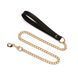 Ошейник с поводком Liebe Seele Black Organosilicon Collar with Leash, экокожа SO9484 фото 2