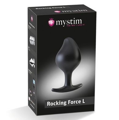 Силиконовая анальная пробка Mystim Rocking Force L для электростимулятора, диаметр 4,7 см SO3806 фото