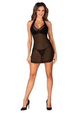 Пеньюар Obsessive Medilla chemise & thong XL/2XL SO9054 фото