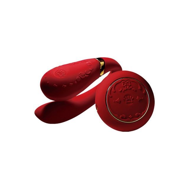 Смартвибратор для пар Zalo &mdash; Fanfan set Bright Red, пульт ДУ SO6673 фото