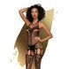 Бодістокінг Penthouse Fancy Me S/L Black, відкритий доступ, фантазійний малюнок, імітація панчіх SO6463 фото 1