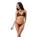 Комплект белья Passion MELISSA BIKINI S/M, black, лиф со шнуровкой и трусики стринги EL15902 фото 1