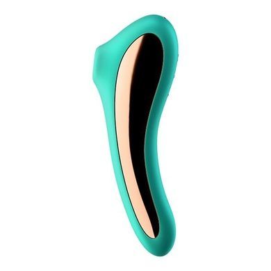 Вакуумный стимулятор с вибрацией Satisfyer Dual Kiss Green SO6116 фото