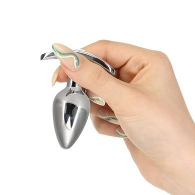 Анальна пробка Pillow Talk Sneaky Luxurious Stainless Steel Anal Plug із кристалом Swarovski SO7753 фото