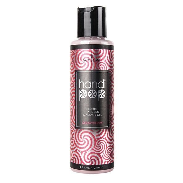 Вкусный гель для изысканных мануальных и оральных ласк Sensuva - Handipop Strawberry (125 мл) SO3203 фото