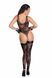 Боди Noir Handmade F242 Tulle body with patterned flock embroidery, XL SX0154 фото 2